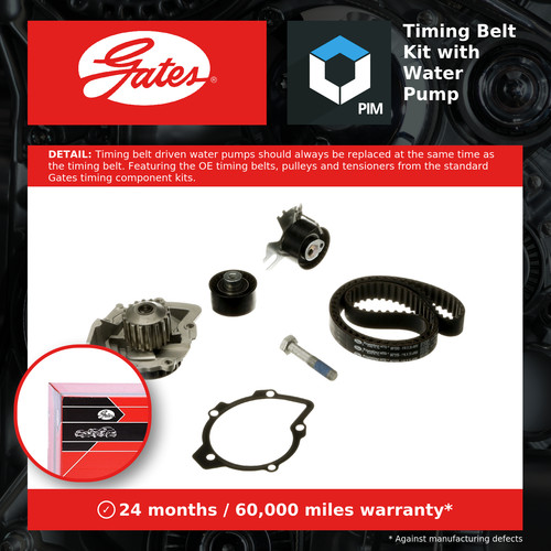Timing belt water pump kit - timing,